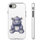 Cute Hippo Phone Case, Unique Tough Cases, Animal Lover Gift, Cute Animal Design, Baby Animal Phone Accessory