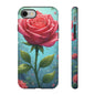 Floral Phone Case, Tough Cases with Elegant Rose Design, Stylish iPhone Cover, Rose Flower Gift for Nature Lovers, Unique Mobile Accessories