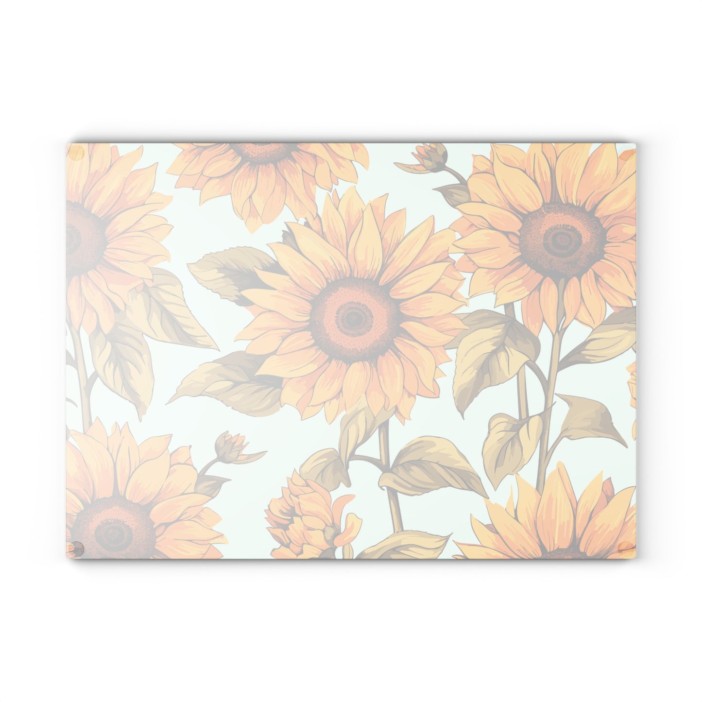 Sunflower Glass Cutting Board  Kitchen Decor,