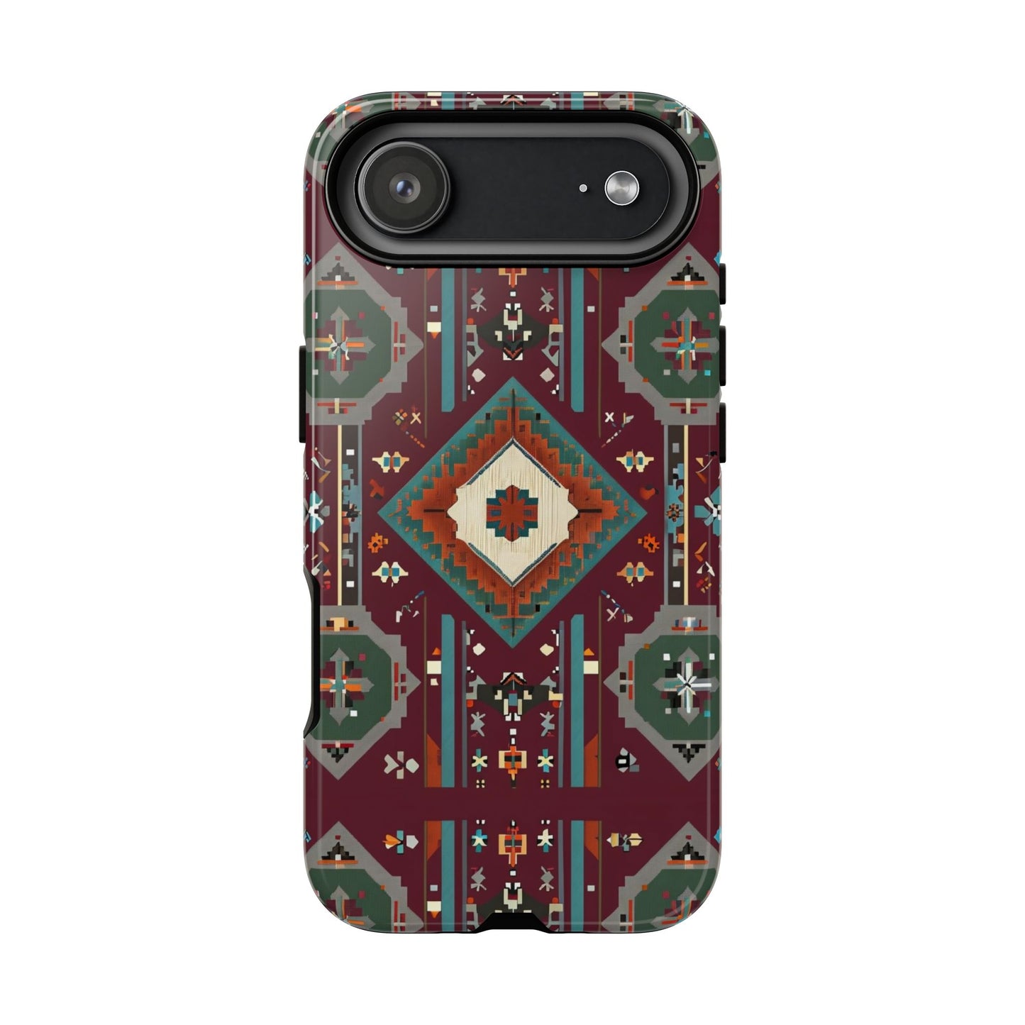 Tribal Pattern Phone Case - Boho Chic, Tough Durable Cover, Stylish Tech Accessory, Gift for Him/Her, Festival Essentials