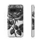 Elegant Floral Phone Case - Tough Cases, Black Rose Design, Floral Phone Cover, Stylish Phone Accessory, Gift for Her, Mother's Day