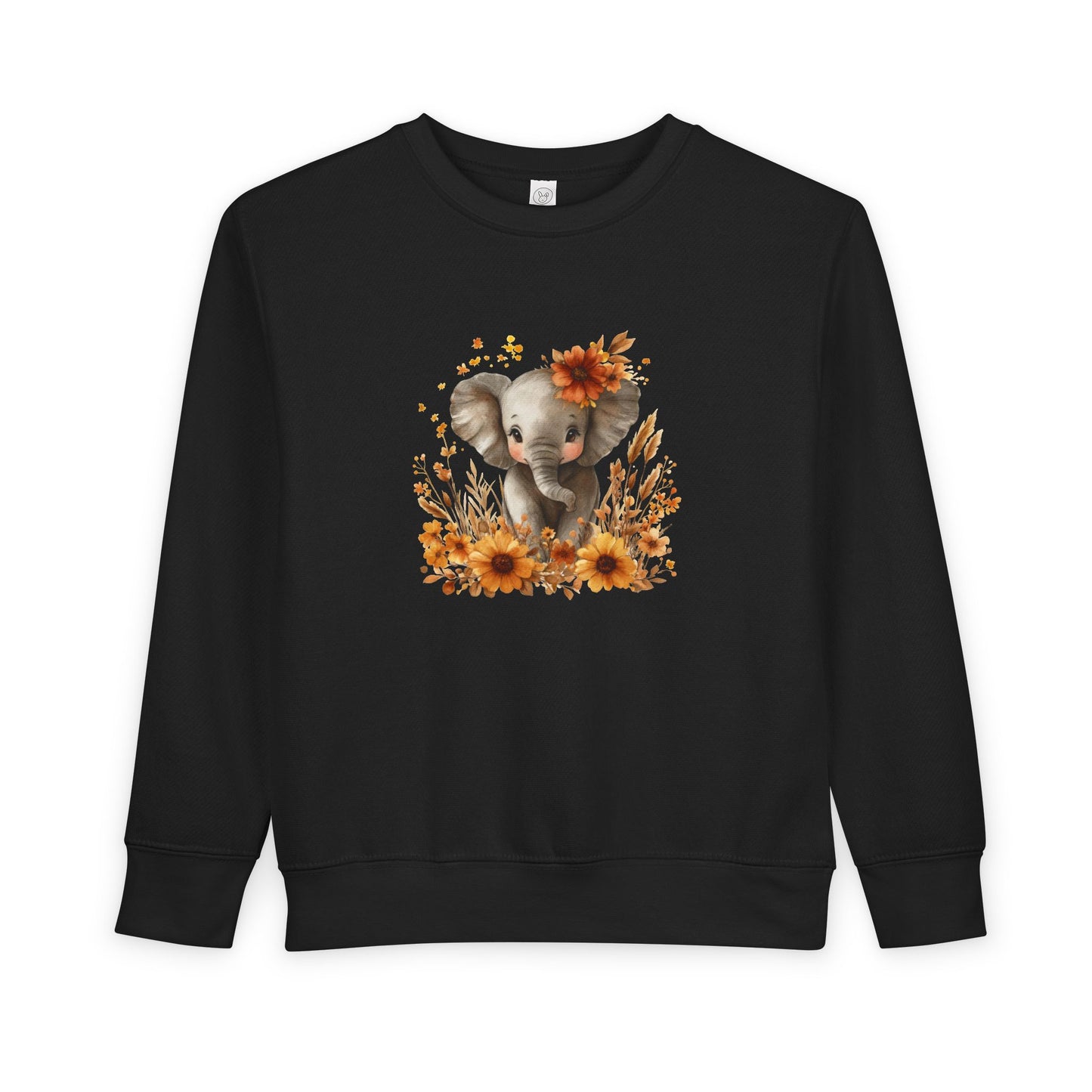 Adorable Elephant Toddler Sweatshirt - Cute Kids Apparel, Gift for Birthday, Baby Shower, Fall Fashion, Cozy Everyday Wear