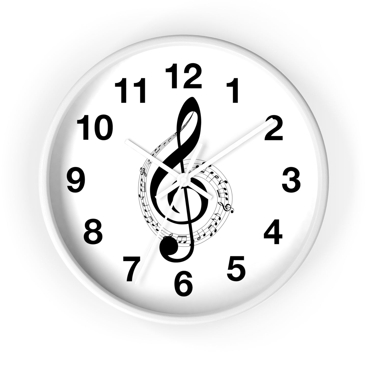 Musical Notes Wall Clock - Perfect for Music Lovers, Home Decor