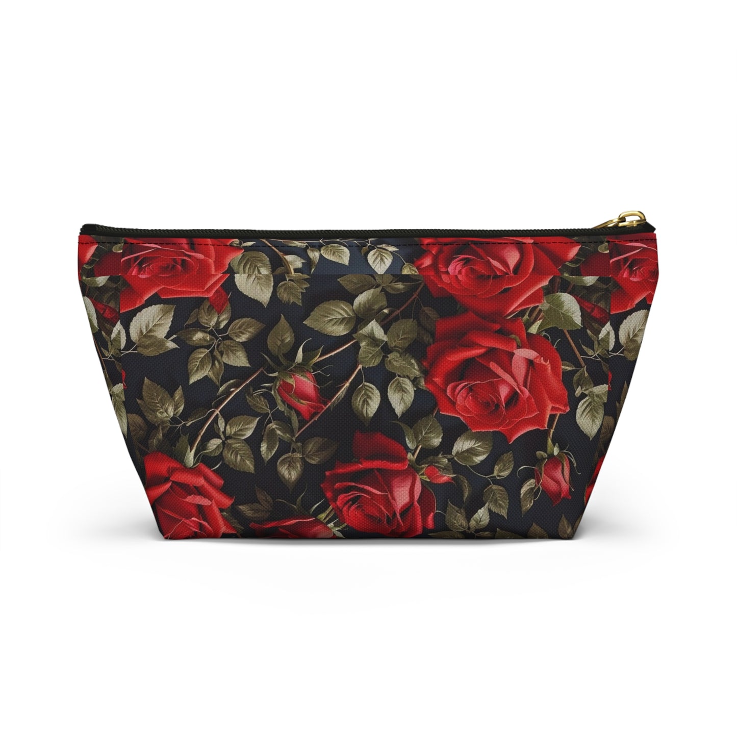 Elegant Floral Accessory Pouch | Makeup Bag, Travel Organizer, Gift for Her, Rose Design, Toiletry Case, Cosmetic Pouch