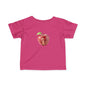 Cute Apple Mouse Infant Tee, Baby Shower Gift, Toddler T-Shirt, Kids Fruit Shirt, Spring Outfit, Playful Everyday Wear