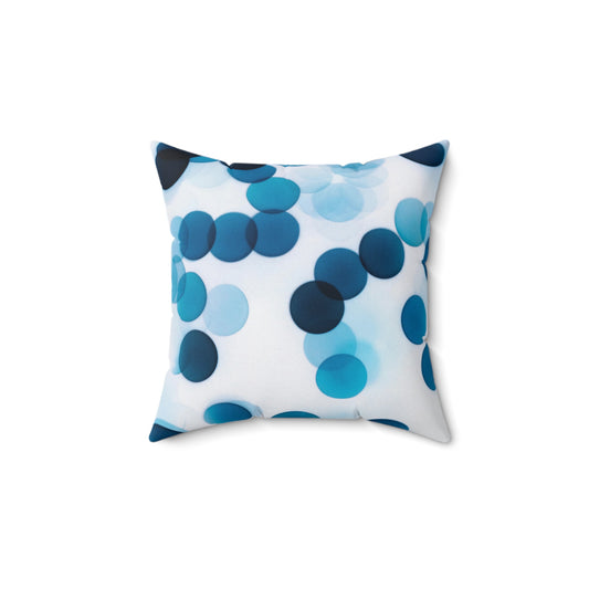 Modern Abstract Dot Design Pillow - Cozy Home Decor, Blue and White Accent Cushion, Bohemian Home Accessory, Unique Gift Idea, Contemporary