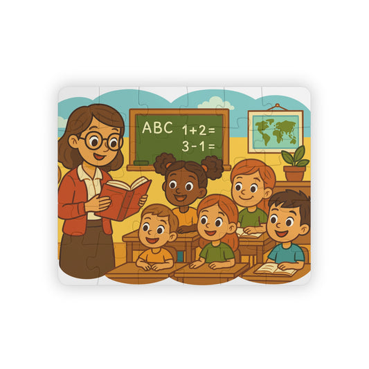 Classroom Kids Illustration Puzzle | 30-Piece Kids Puzzle