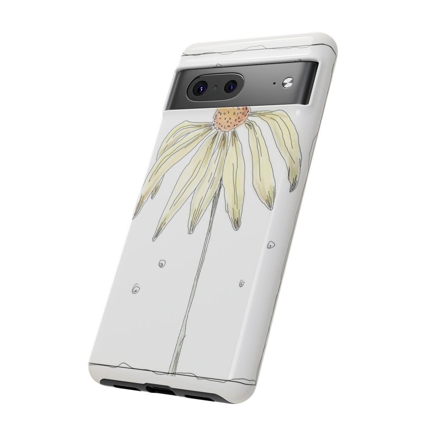 Flower Phone Case with Delicate Design, Tough Phone Cover, Nature Lover Gift, Floral Tech Accessory, Stylish Phone Protection