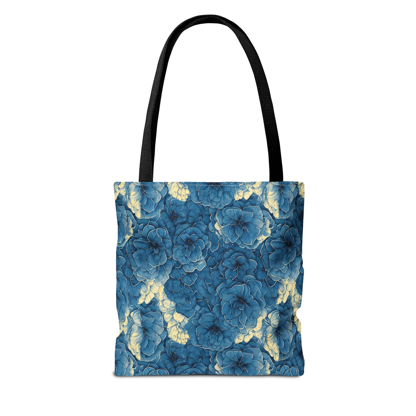 Floral Blue Peony Tote