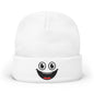 Smiley Face Knit Beanie - Cozy Winter Hat for Kids & Adults, Cute Gift for Birthdays, Holidays, Winter Fun
