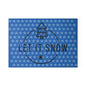 Winter Themed Glass Cutting Board - Let It Snow Design, Holiday Kitchen Decor, Christmas Gift, Festive Cooking, Snowflake Kitchenware