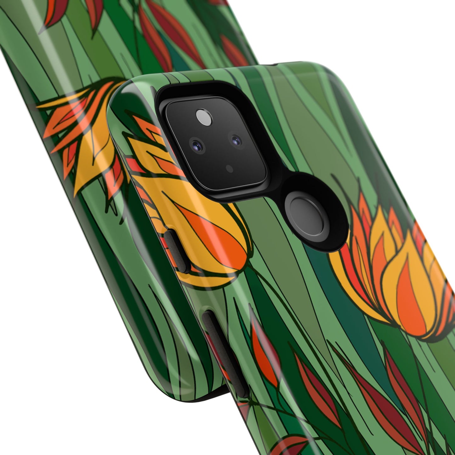 Vibrant Floral Phone Case, Nature-Inspired Tough Case, Eco-Friendly Cover, Unique Gift for Nature Lovers, Spring Decor