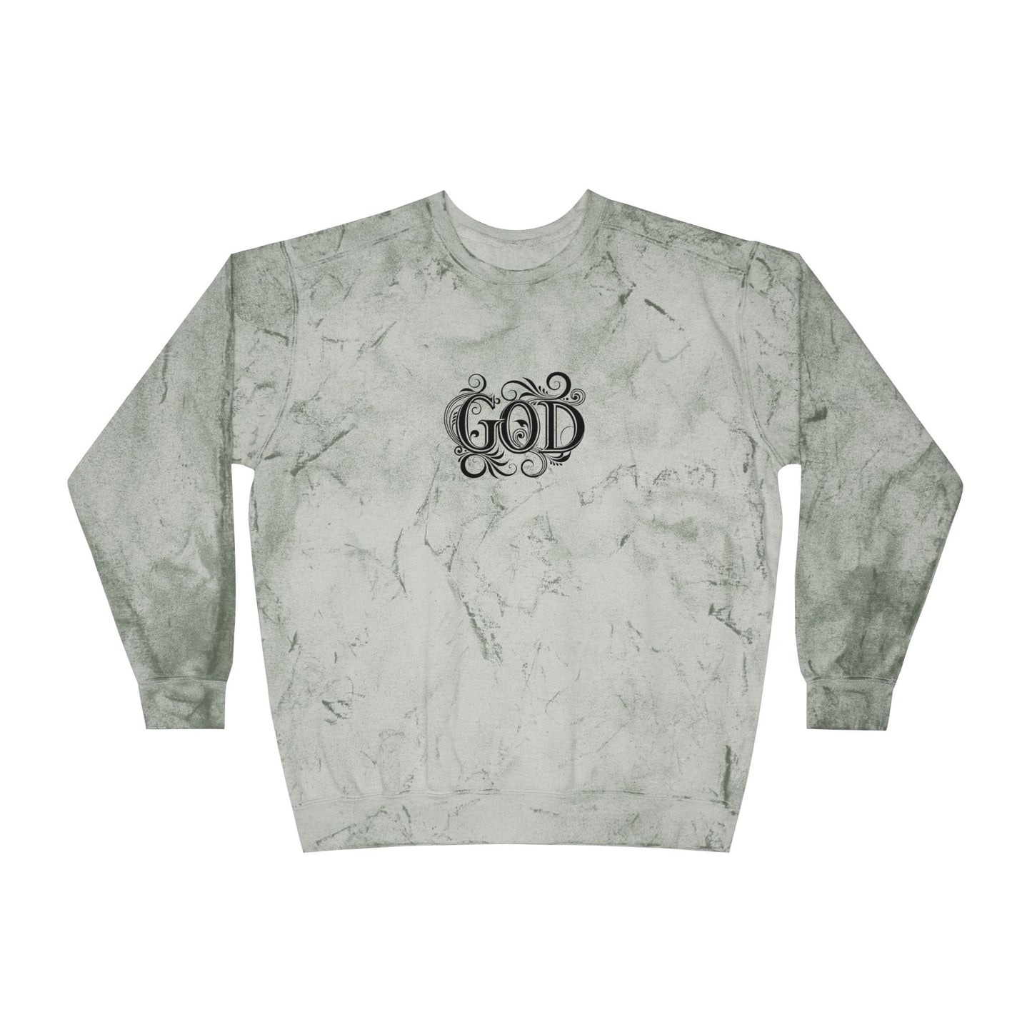 Colorful Inspirational Crewneck Sweatshirt, Unisex Sweatshirt, God Sweatshirt, Casual Wear, Color Blast, Birthday Gift, Spiritual Gift