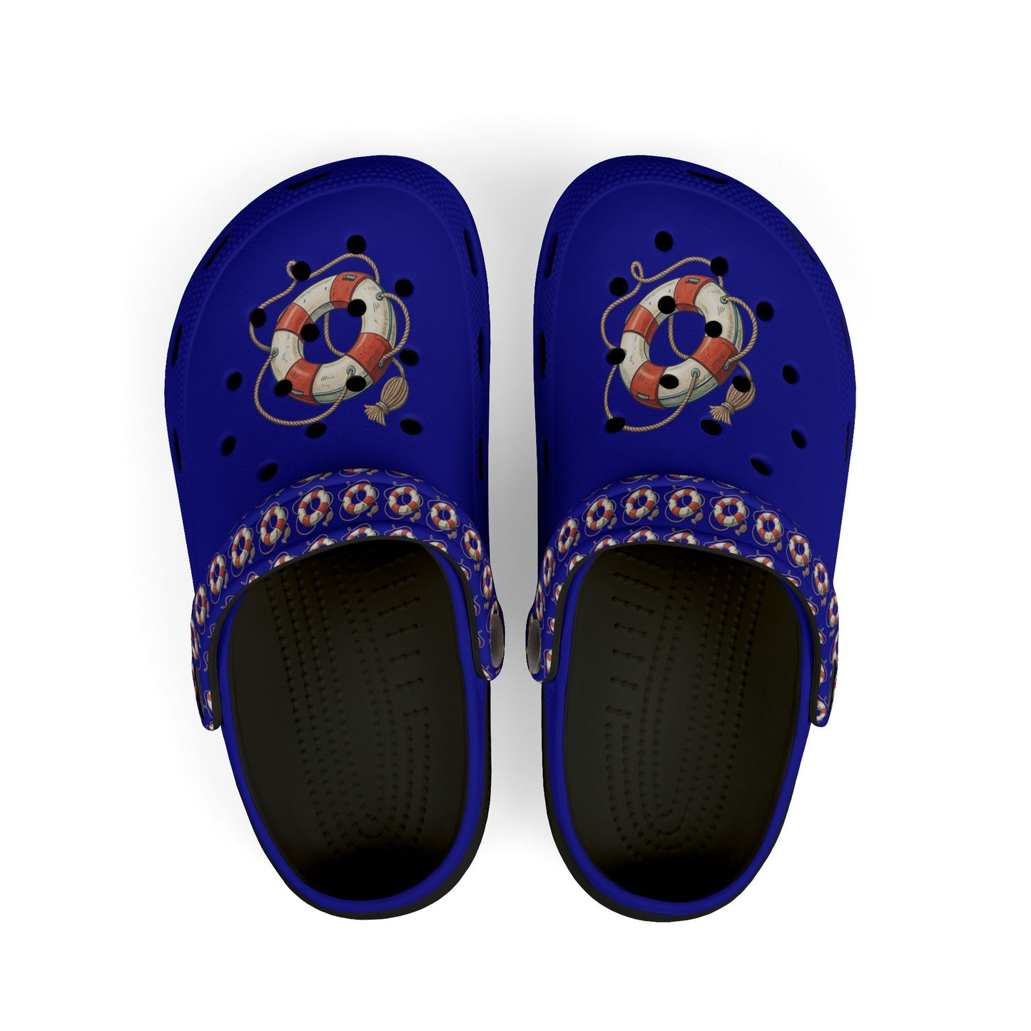 Nautical-Themed Kid's EVA Foam Clogs, Fun Summer Footwear, Waterproof Kids Shoes, Beach & Pool Accessory, Adorable Kids Footwear