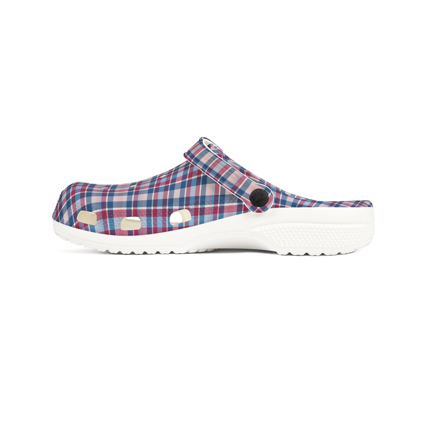 Plaid EVA Foam Clogs — Lightweight Comfortable Garden & Casual Shoes