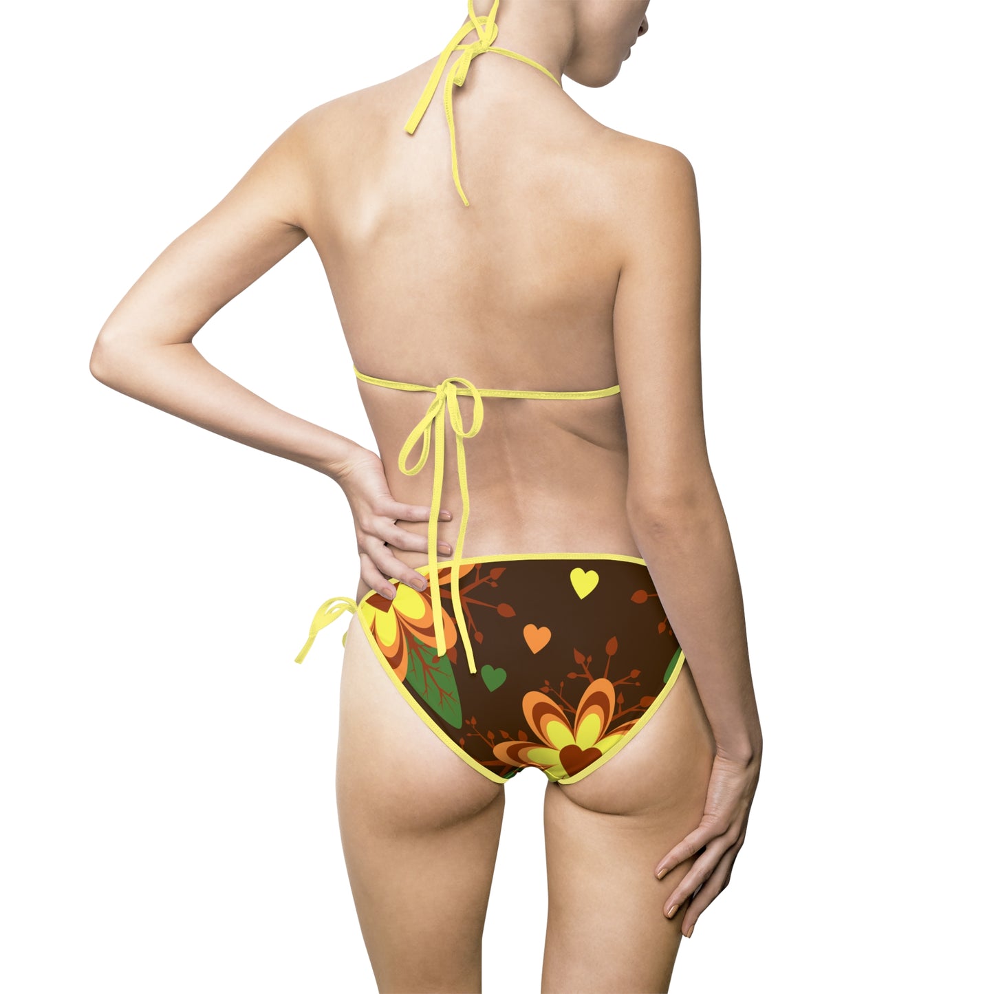 Vibrant Floral Women's Bikini Set, Swimwear, Beach Vacation, Summer Fun, Pool Party, Gift for Her
