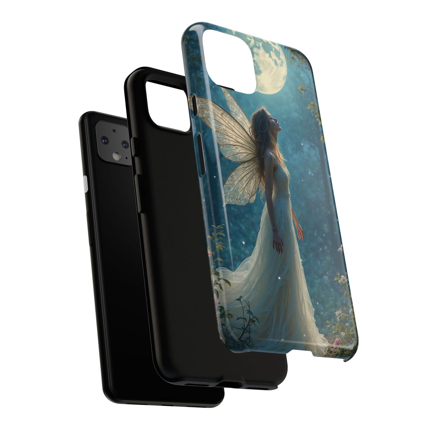 Fairy Moon Phone Case | Tough Cases for Nature Lovers, Fantasy Gift, Boho Phone Accessory, Ethereal Aesthetic, Magical Design