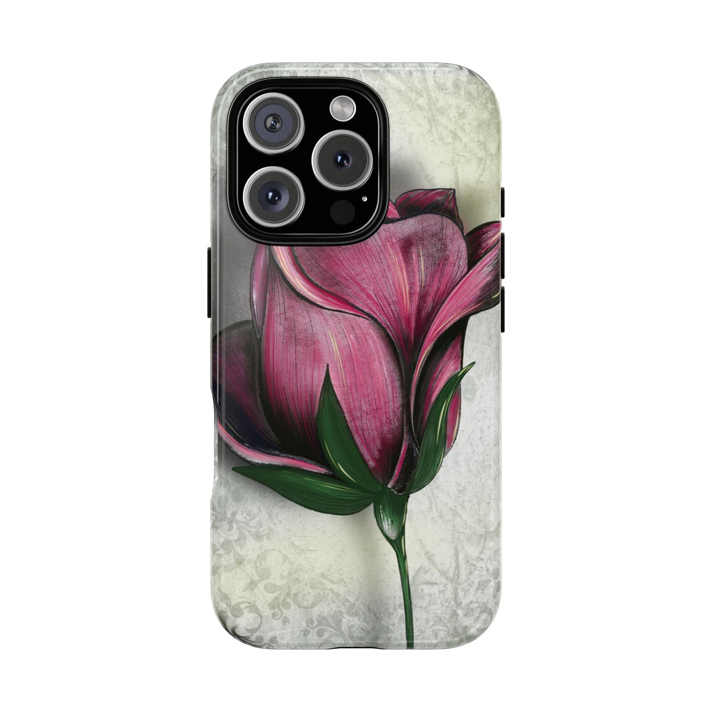 Rose Phone Case – Tough Cases, Floral Phone Cover, Gift for Her, Minimalist Design, Nature Lover's Accessory, Birthday Gift Idea