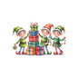 Christmas Elf Kiss-Cut Sticker - Cute Holiday Present Stack Decal