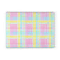 Pastel Plaid Glass Cutting Board – Spring Kitchen Decor