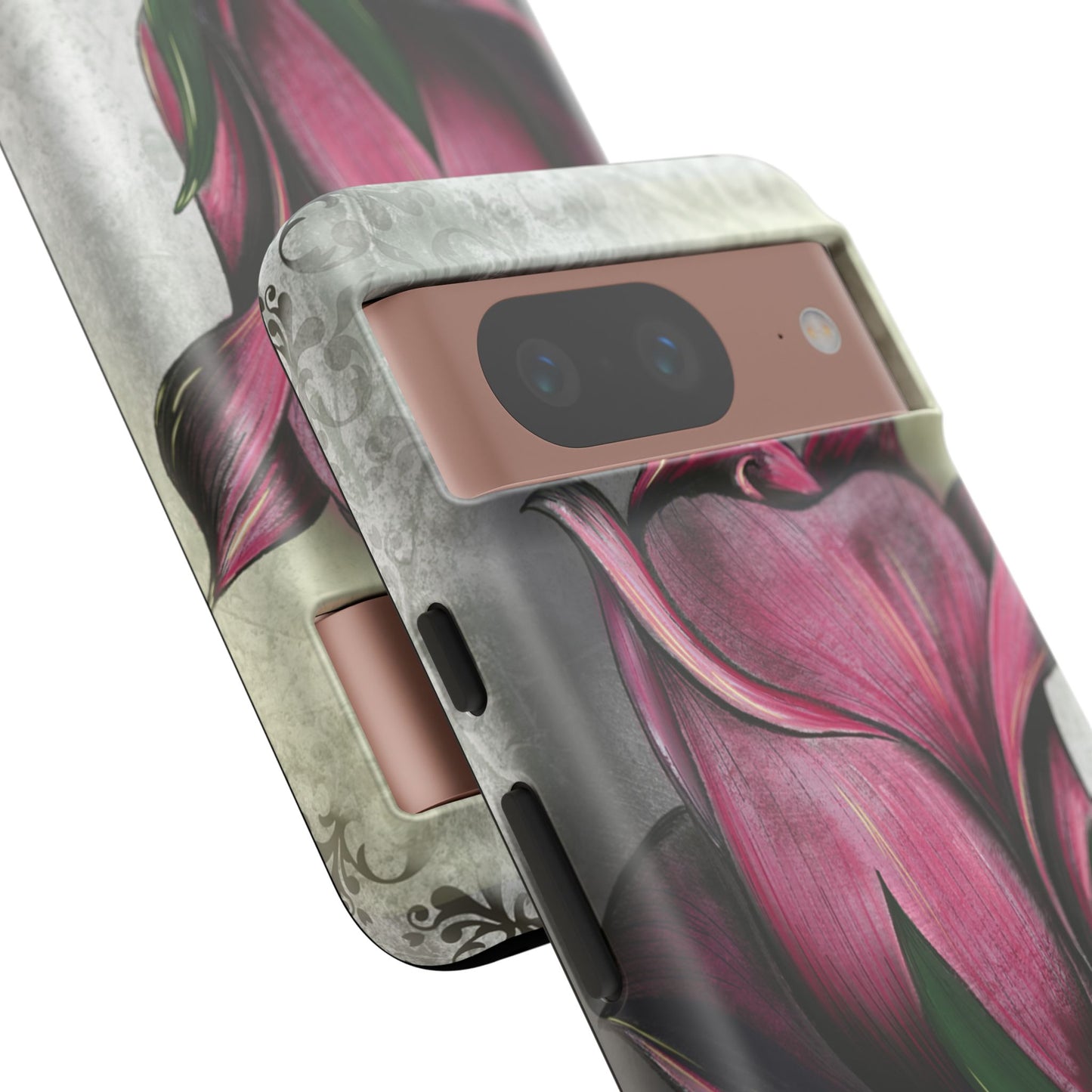 Rose Phone Case – Tough Cases, Floral Phone Cover, Gift for Her, Minimalist Design, Nature Lover's Accessory, Birthday Gift Idea