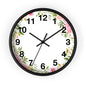 Floral Wreath Wall Clock — Pink Garden Decorative Timepiece