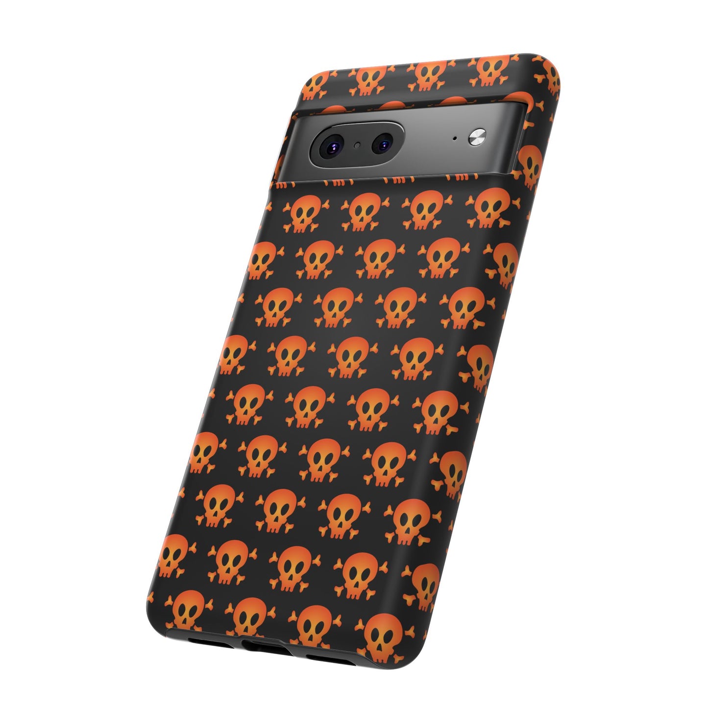 Halloween Skull Phone Case, Spooky Mobile Cover, Trick or Treat Accessory, Goth Gift, Skull Pattern Design