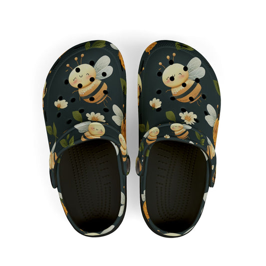 Bee-Themed Kid's Foam Clogs