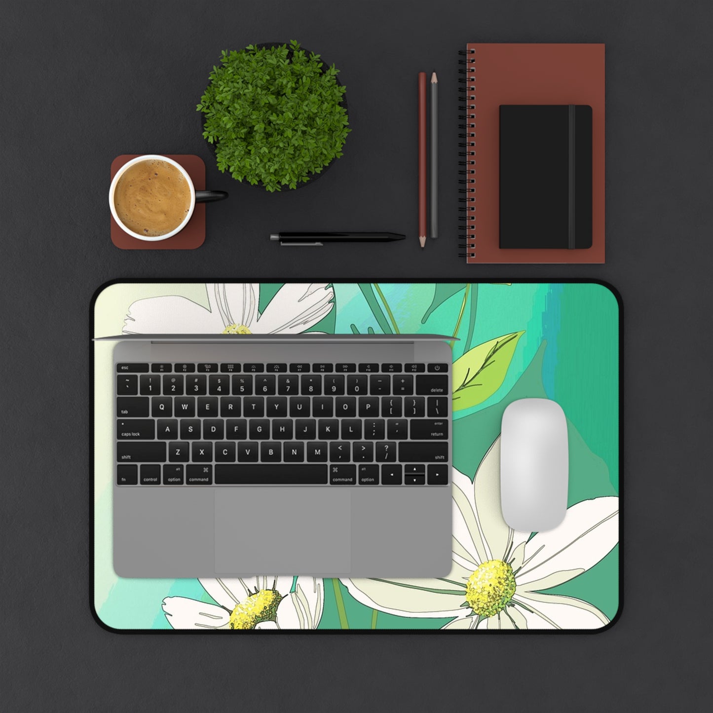 Floral Desk Mat - Elegant Workspace Décor, Office Accessories, Gift for Her, Home Office Decor, Teacher Supplies, Eco-Friendly Mat