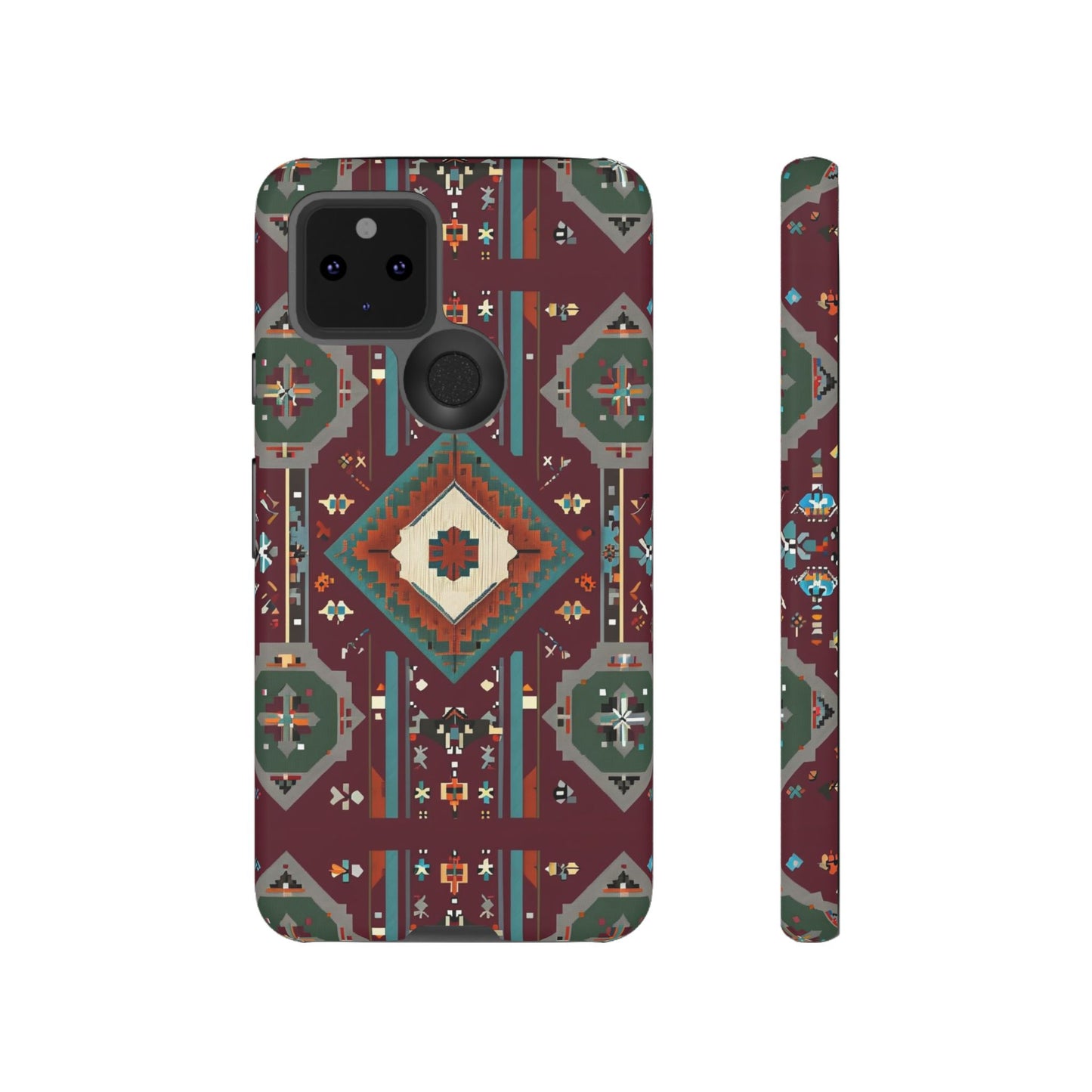 Tribal Pattern Phone Case - Boho Chic, Tough Durable Cover, Stylish Tech Accessory, Gift for Him/Her, Festival Essentials