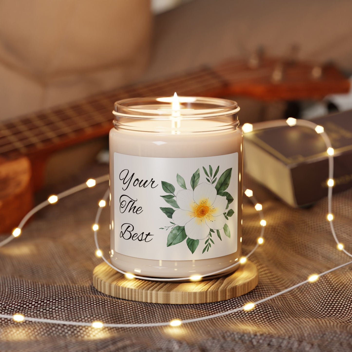 Soy Candle - "You're The Best" Floral Scented Candle (9oz)