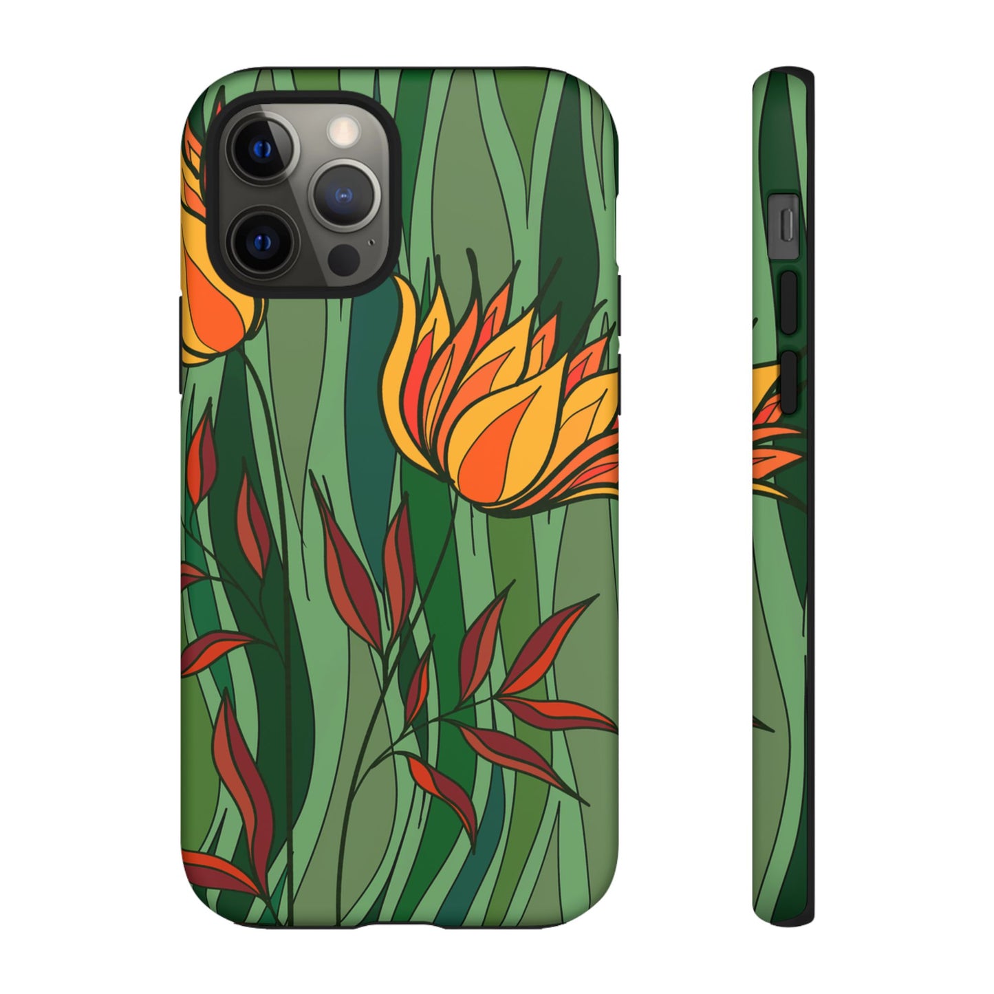 Vibrant Floral Phone Case, Nature-Inspired Tough Case, Eco-Friendly Cover, Unique Gift for Nature Lovers, Spring Decor