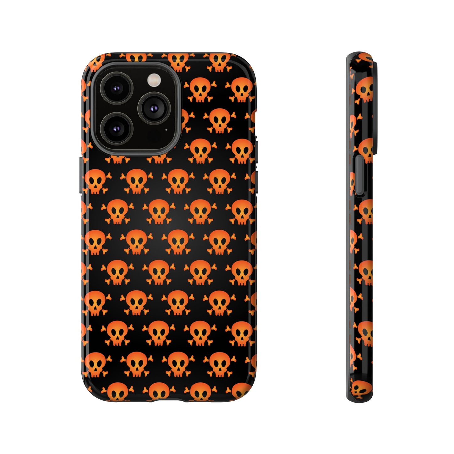 Halloween Skull Phone Case, Spooky Mobile Cover, Trick or Treat Accessory, Goth Gift, Skull Pattern Design