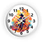 Guitarist Art Wall Clock — Colorful Blues Music Decor