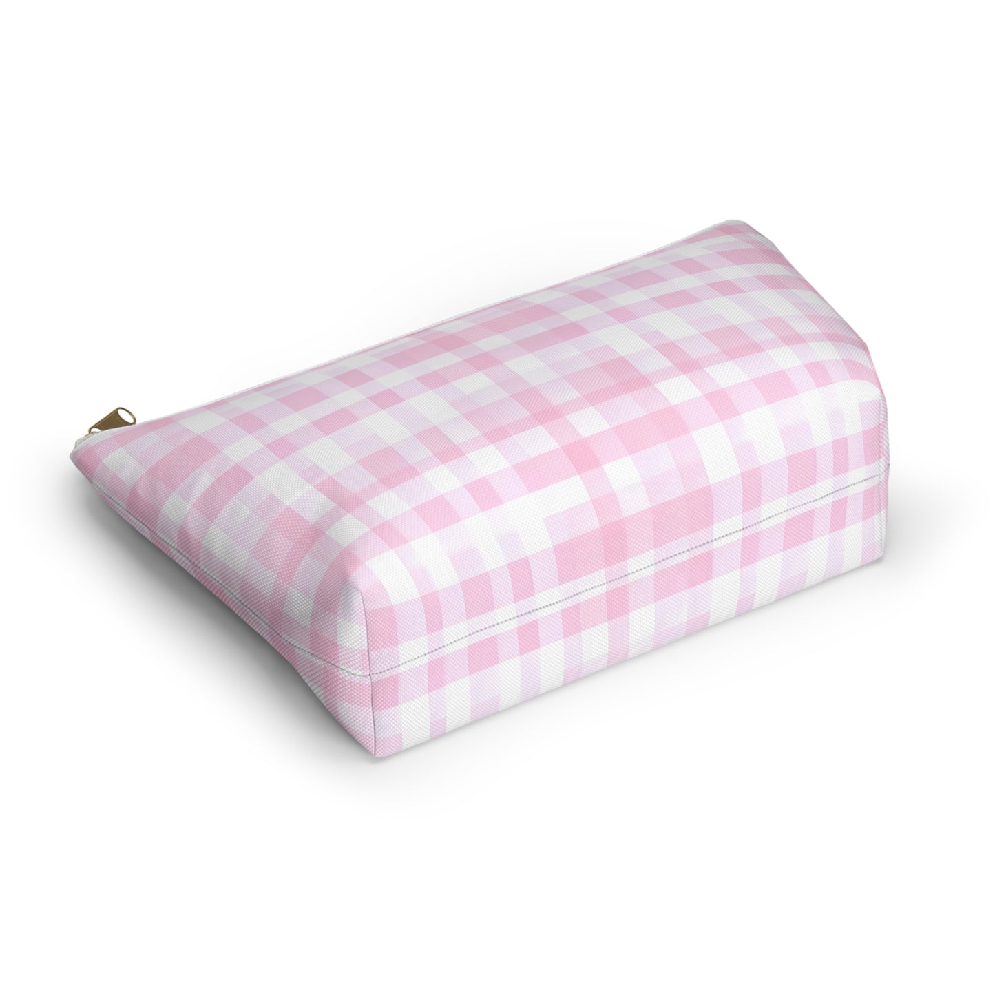 Chic Pink Plaid Accessory Pouch | Makeup Bag, Travel Organizer, Toiletry Case, Gift for Her, Cute Storage Solution