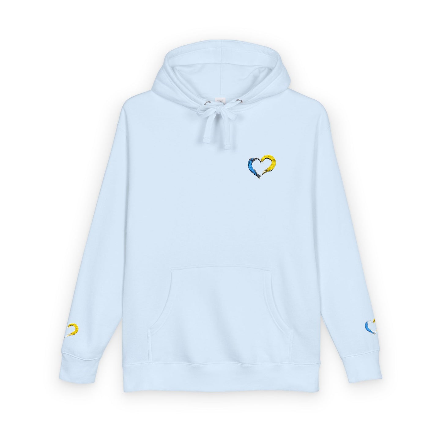 Colorful Heart Unisex Fleece Hoodie | Cozy Gift for Friends, Valentine's Day, Anniversary, Casual Wear, Spring Fashion