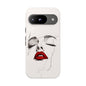 Stylish Phone Case with Artistic Lip Design, Femme Tech Accessory, Trendy Device Cover, Gift for Her, Unique Phone Accessories