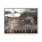 Framed Music Notes Canvas Print — Abstract Vintage Piano & Sheet Music Wall Art