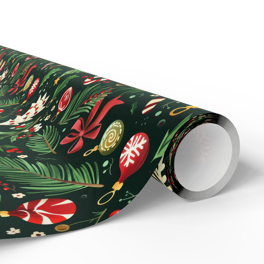 Festive Holiday Wrapping Paper, Christmas Gift Wrap, Eco-Friendly Wrapping, Seasonal Decoration, Unique Gift Presentation