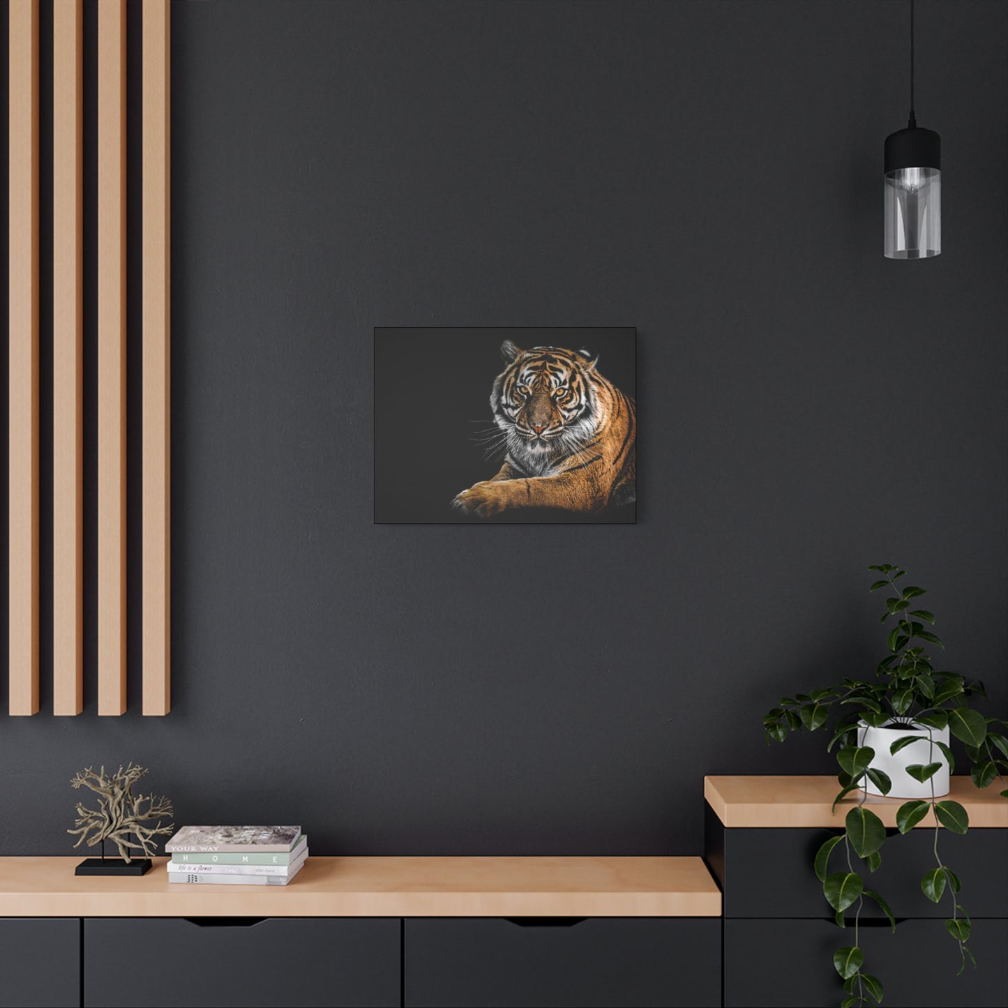 Majestic Tiger Canvas Art, Perfect for Animal Lovers, Home Decor, Gift for Wildlife Enthusiasts, Modern Wall Art, 1.25" Depth