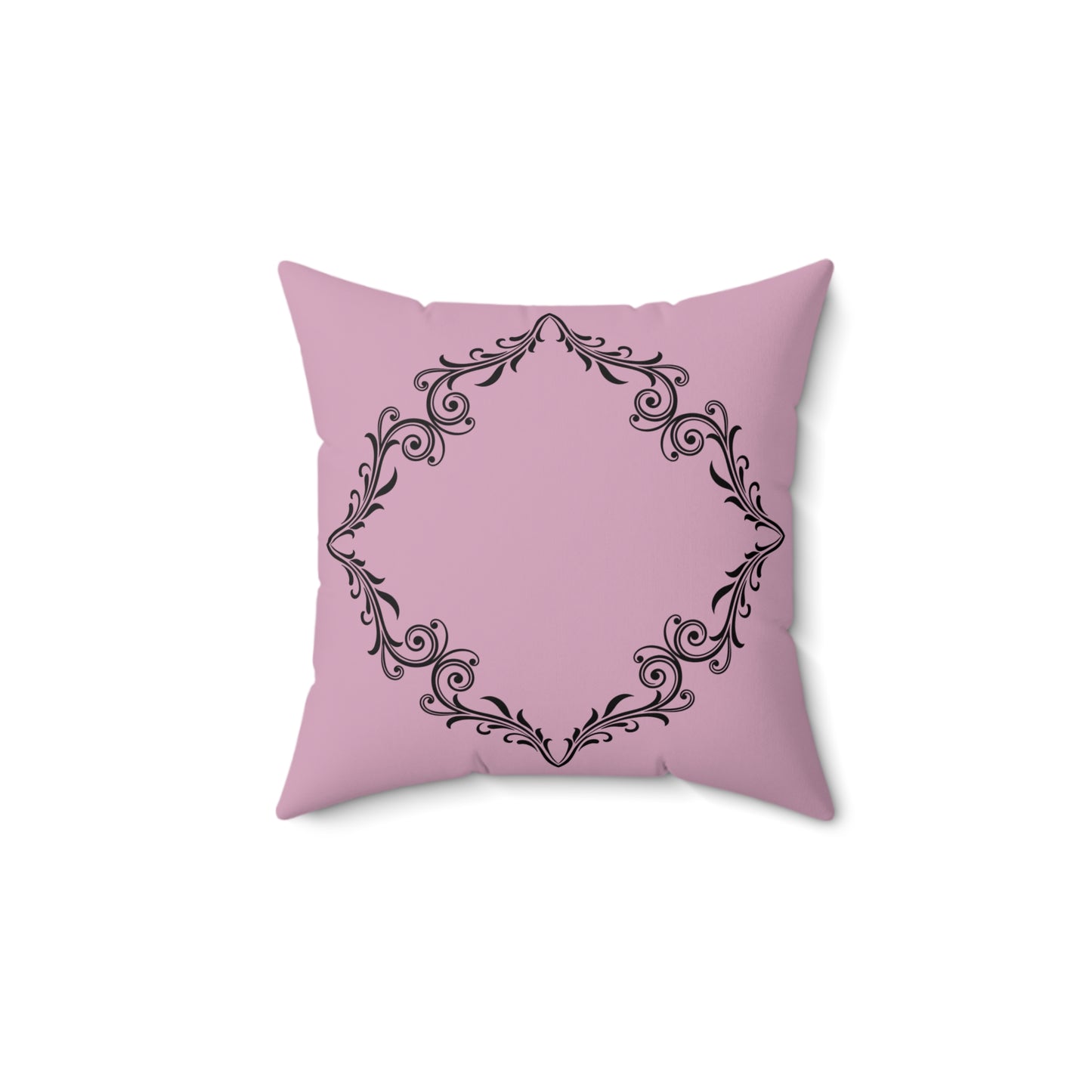 Elegant Pink Decorative Pillow with Ornate Design, Home Decor, Gift Idea, Cozy Living Room, Stylish Couch Accessory