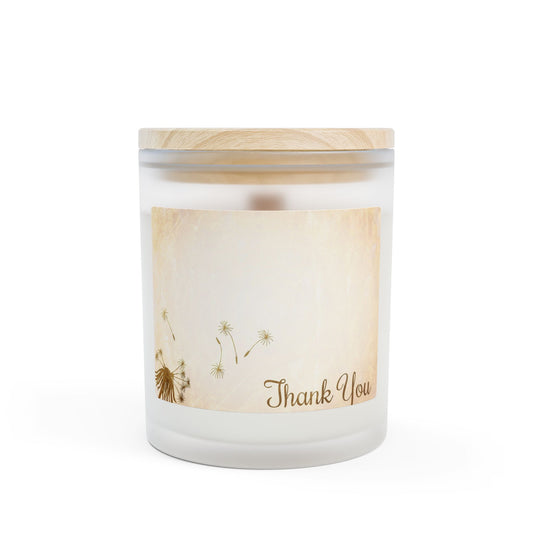 Frosted Glass Candle, 11oz