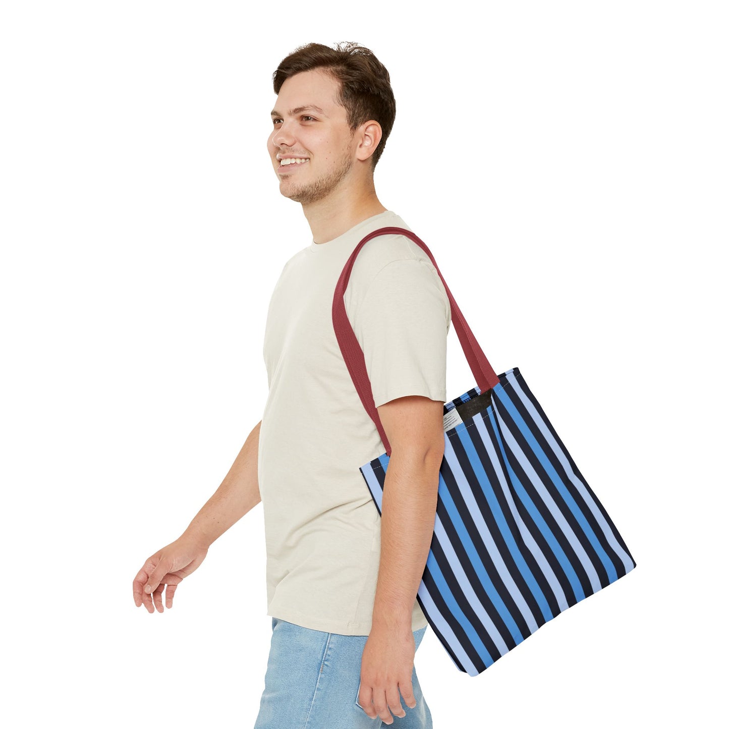 Stylish Striped Tote Bag, Beach Bag, Shopping Tote, Everyday Carryall, Reusable Grocery Bag, Gift for Her