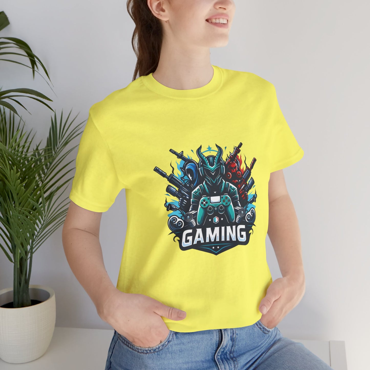 Gaming Controller Emblem Tee — Esports Gamer Graphic T-Shirt