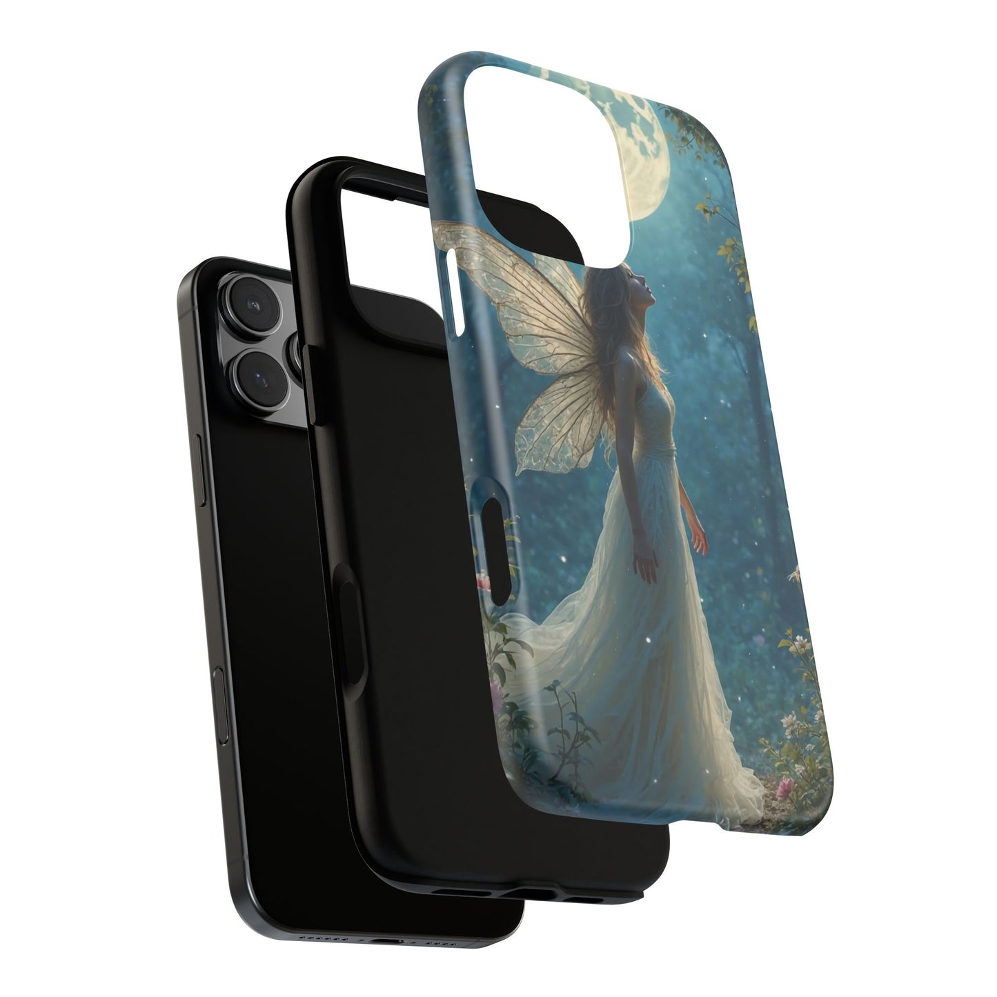 Fairy Moon Phone Case | Tough Cases for Nature Lovers, Fantasy Gift, Boho Phone Accessory, Ethereal Aesthetic, Magical Design
