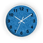 Modern Blue Pattern Wall Clock - Home Decor, Unique Timepiece, Gift Idea, Stylish Wall Art, Office Decor