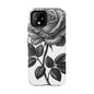Elegant Floral Phone Case - Tough Cases, Black Rose Design, Floral Phone Cover, Stylish Phone Accessory, Gift for Her, Mother's Day