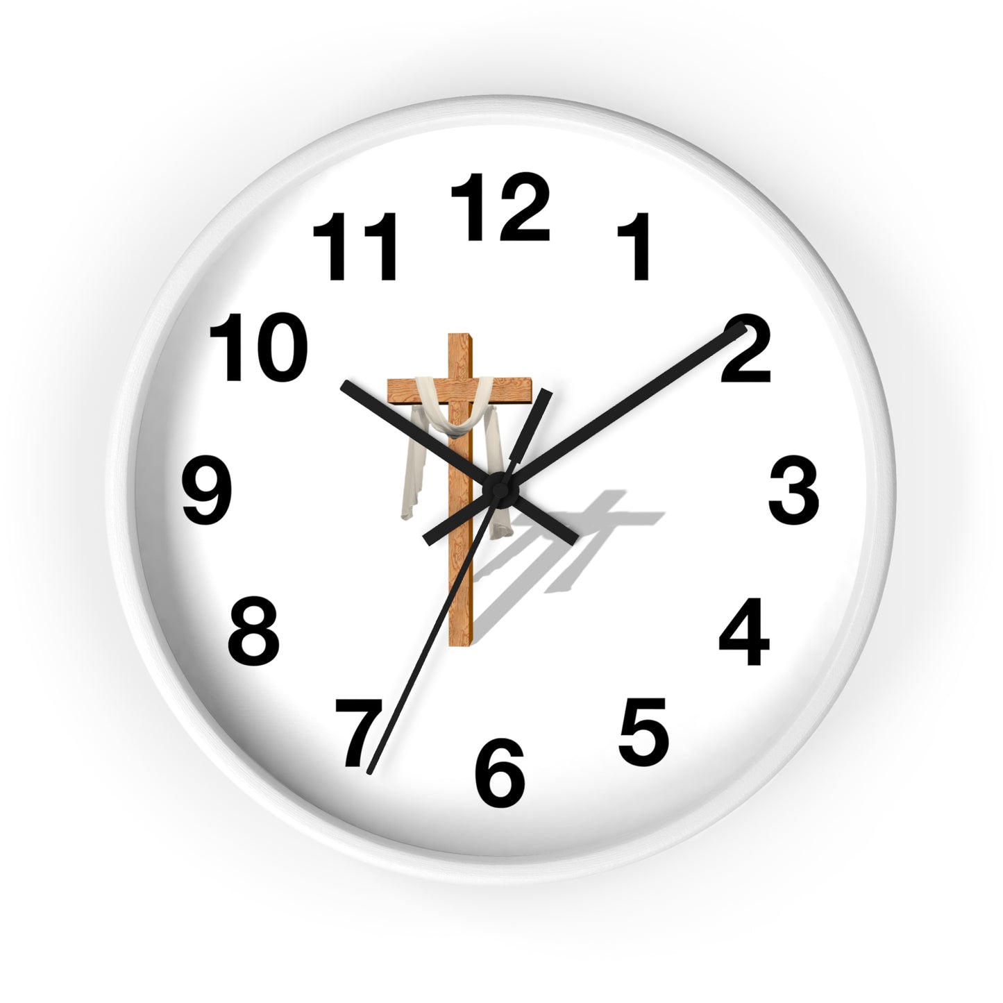 Faith-Inspired Wall Clock for Home Decor, Christian Gift, Religious Wall Art, Inspirational Timepiece, Perfect for Holidays and Celebrations