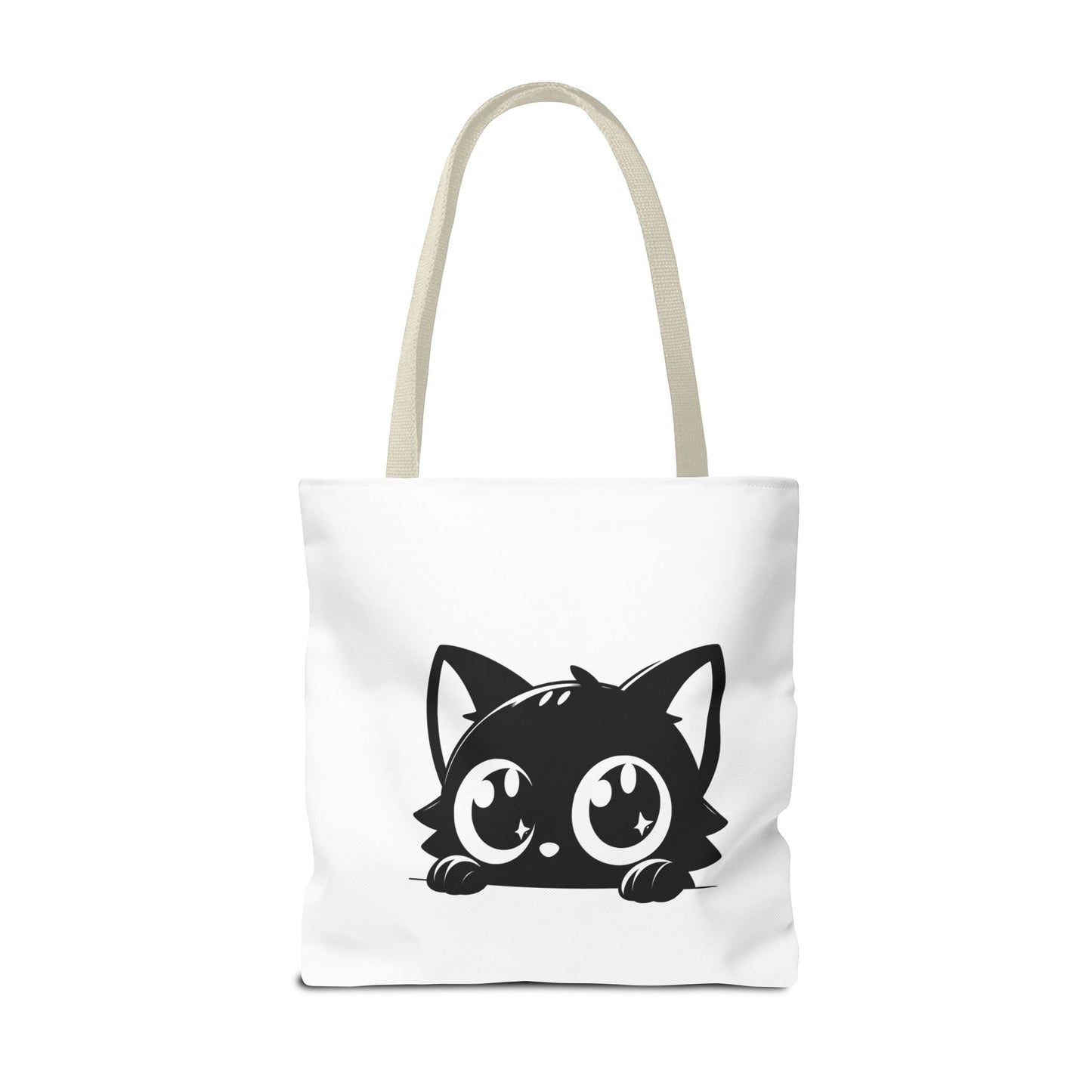 Adorable Cat Face Tote Bag | Cute Kitten Shopping Bag | Gift for Cat Lovers | Everyday Use | Eco-Friendly Accessory