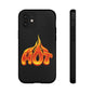 Stylish Phone Case, Hot Flames Design, Gift for Teens, Trendy Accessory, Protective Cover, Unique Phone Case